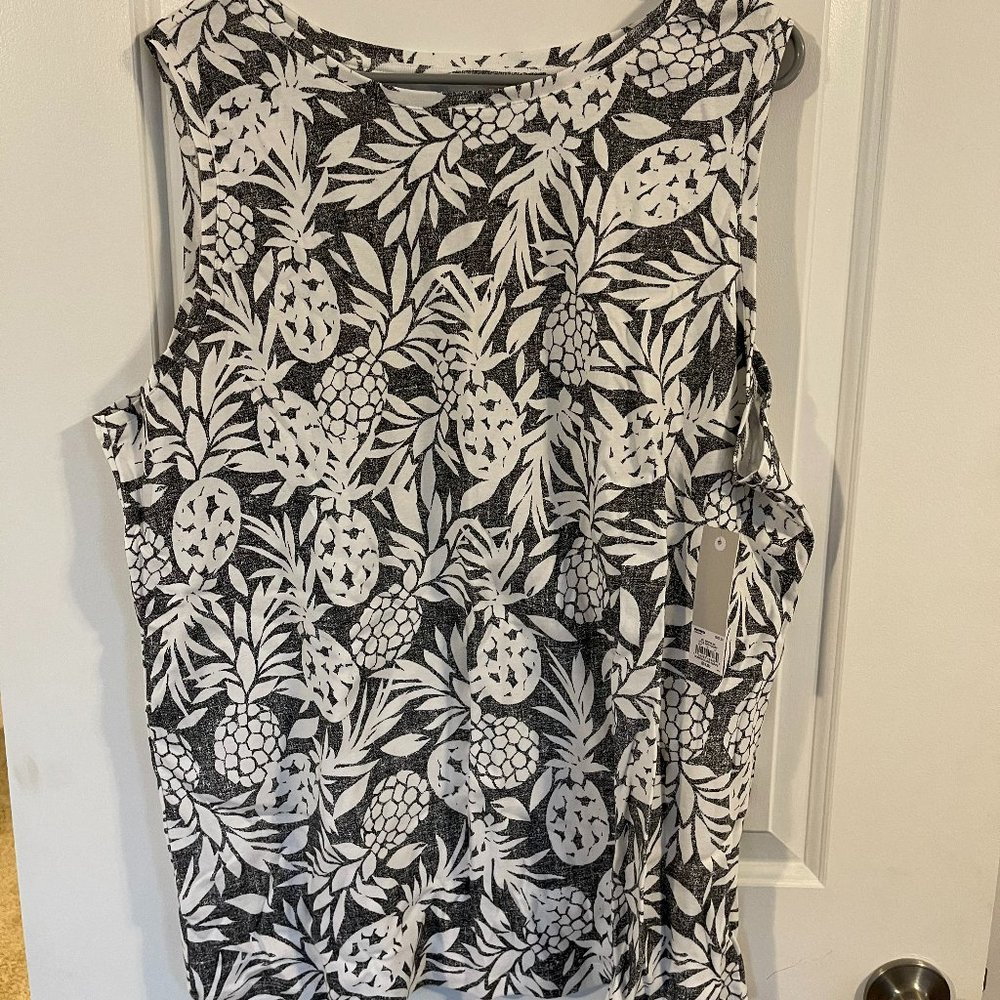 Croft & Barrow Pineapple Tank Top
